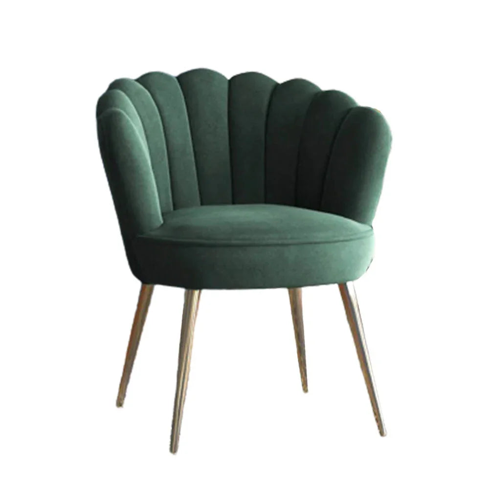 Green Crafted Shell Designer Lounge Chair - All India Decor