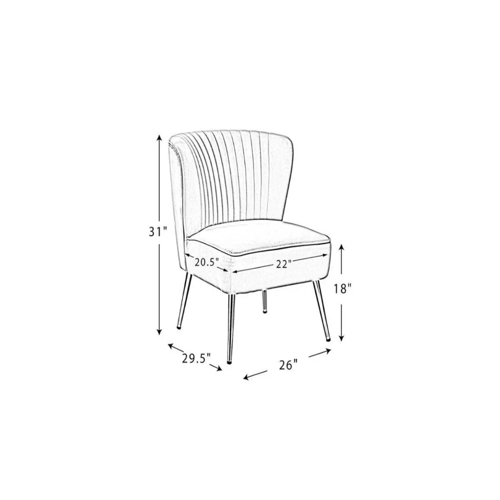 Classic Curved Back Yellow Velvet Lounge Chair - All India Decor