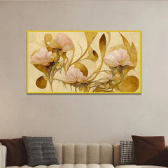 Elegant and Beautiful Floral Painting Living Room Décor - All India Decor