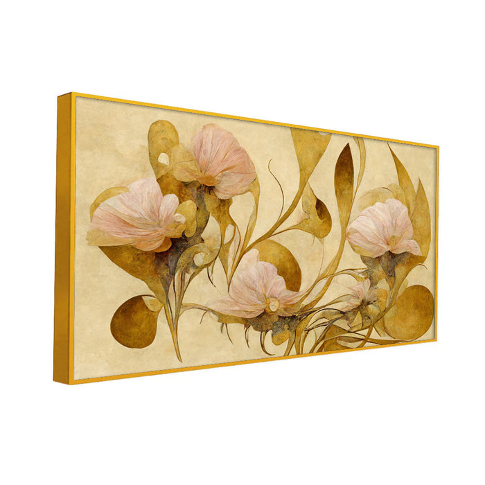 Elegant and Beautiful Floral Painting Living Room Décor