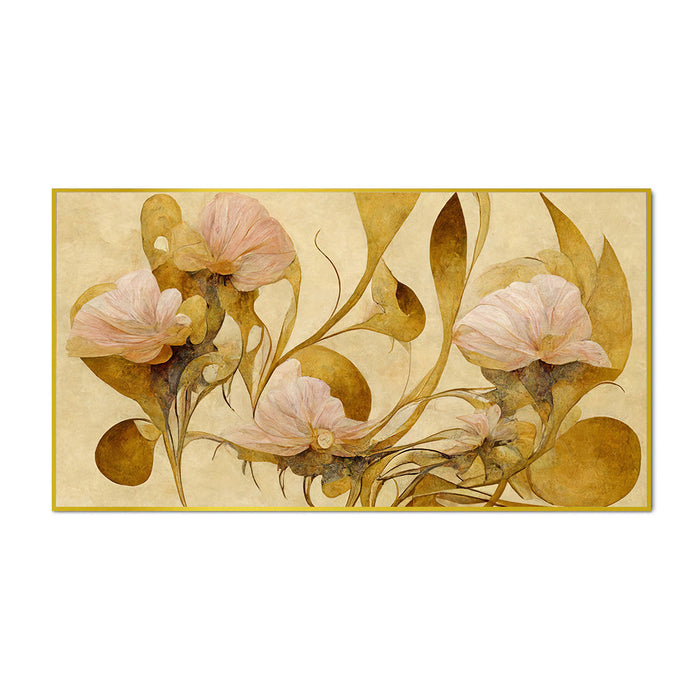 Elegant and Beautiful Floral Painting Living Room Décor