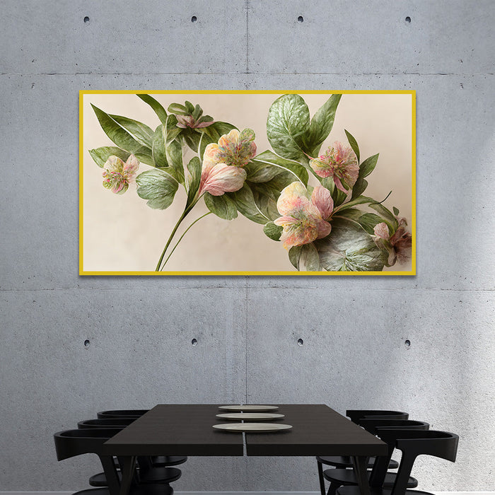 Elegant 3D Floral Painting for Wall Decoration Paintings with Frame