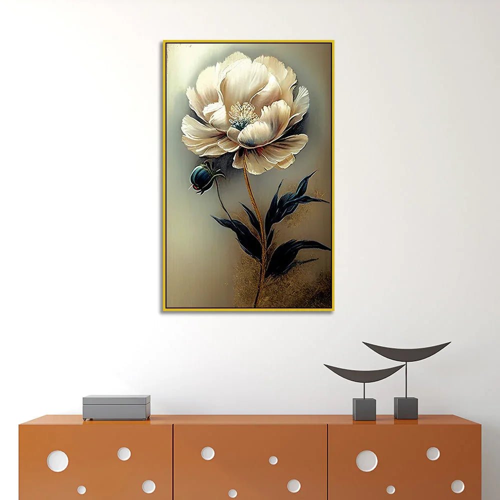 Vibrant Flower Canvas Wall Painting for Living Room, Bedroom, or Office Décor - All India Decor