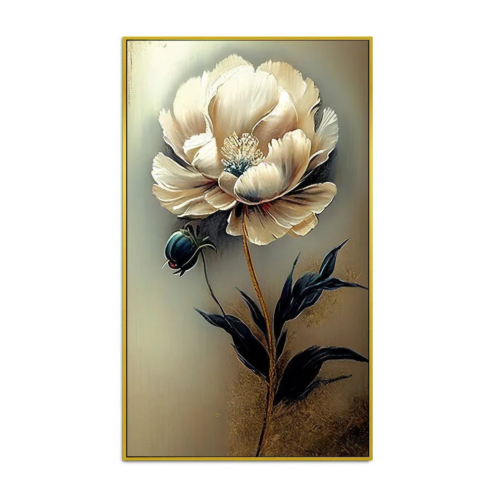 Vibrant Flower Canvas Wall Painting for Living Room, Bedroom, or Office Décor - All India Decor