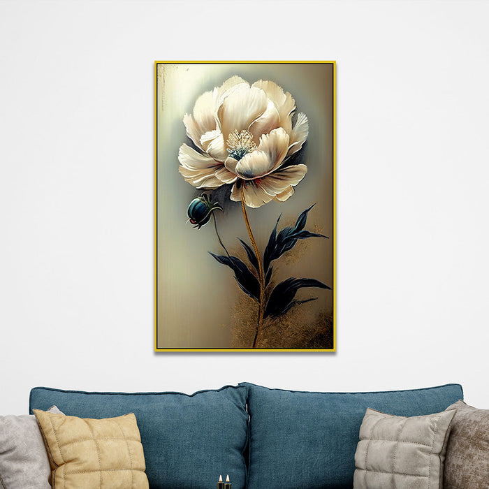 Vibrant Flower Canvas Wall Painting for Living Room, Bedroom, or Office Décor