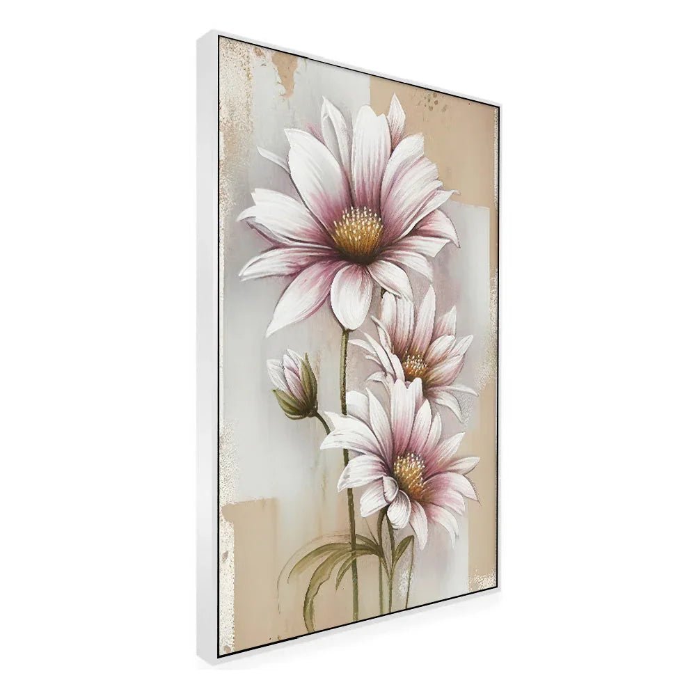 Modern Abstract Floral Canvas Wall Painting for Home Décor - All India Decor