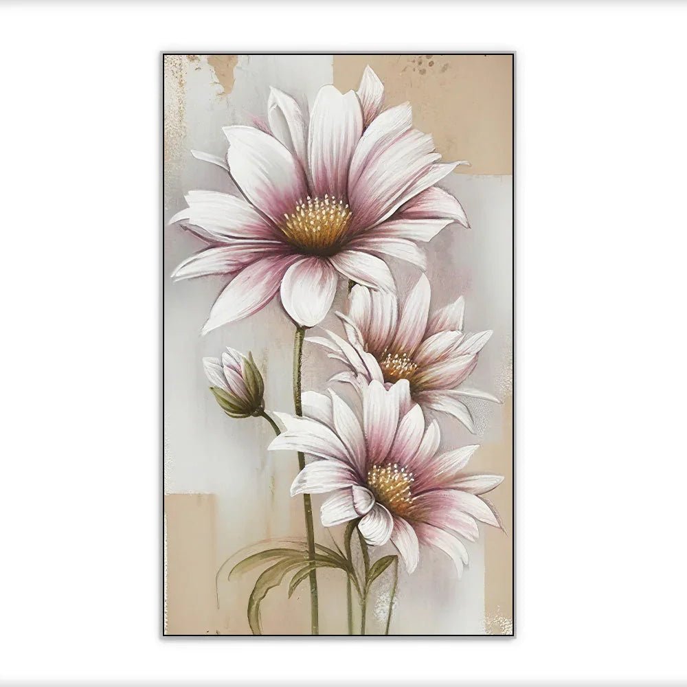Modern Abstract Floral Canvas Wall Painting for Home Décor - All India Decor