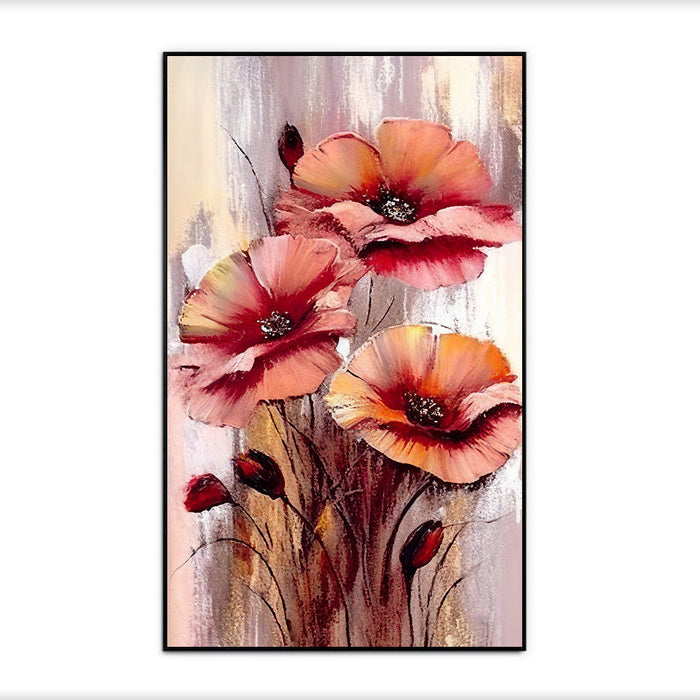 Abstract Floral Canvas Wall Painting for Wall Décor