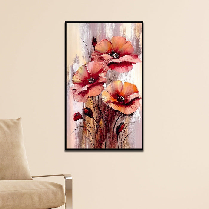 Abstract Floral Canvas Wall Painting for Wall Décor