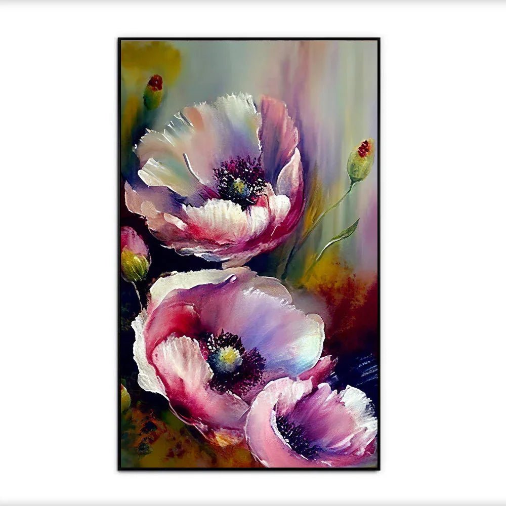 Digital Printed Floral Large Canvas Wall Painting - All India Decor