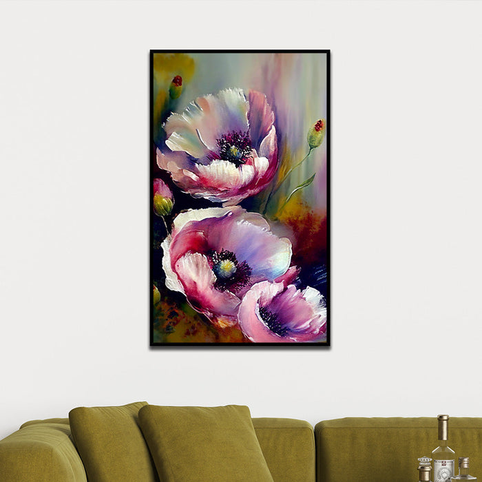 Digital Printed Floral Large Canvas Wall Painting