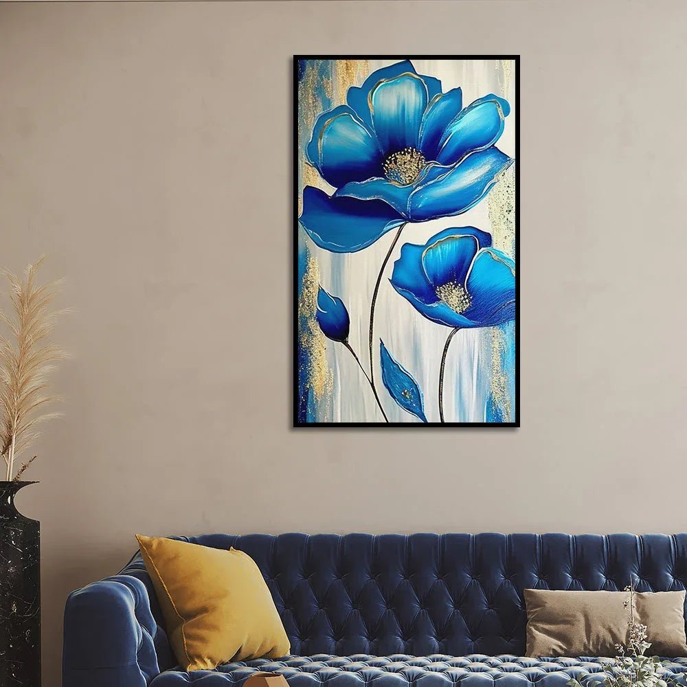 Modern Abstract Floral Wall Painting for Home and Office Décor - All India Decor