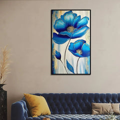 Modern Abstract Floral Wall Painting for Home and Office Décor - All India Decor
