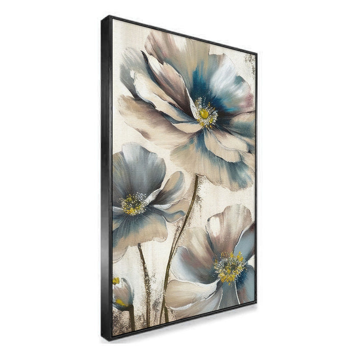 Minimalist Floral Art Print Soft Botanical Canvas Wall Painting