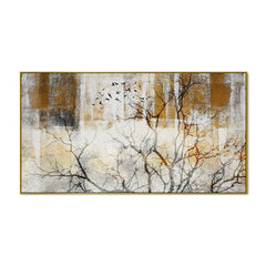 Abstract Modern Floral Canvas Wall Painting for Home and Office Décor - All India Decor