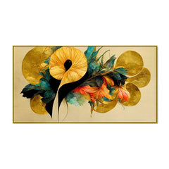 Elegant Floating Framed Floral Canvas Wall Painting - All India Decor