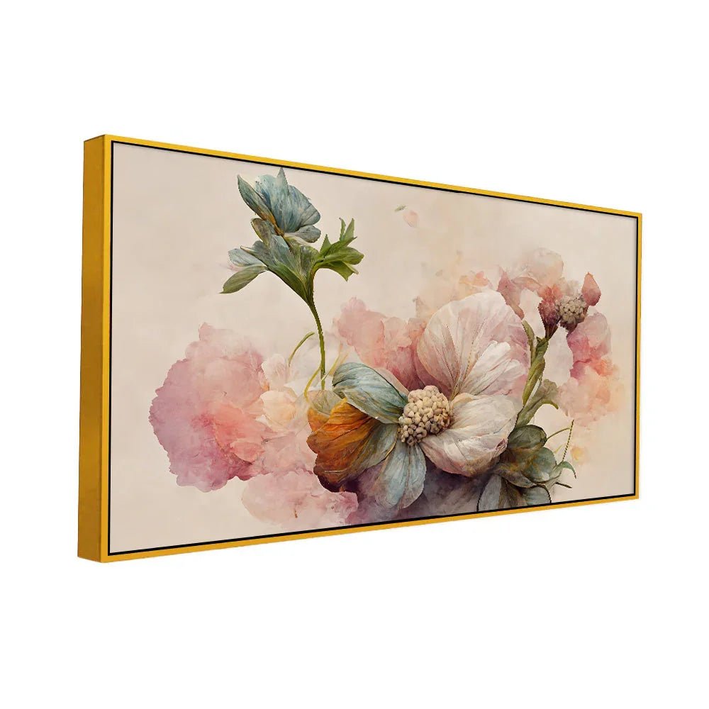 Abstract Pink Stunning Floral Canvas Wall Paintings for Home Décor - All India Decor