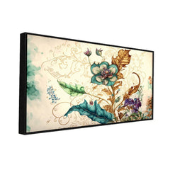 Abstract Floral Wall Painting for Bedroom Living Room Wall Decoration - All India Decor