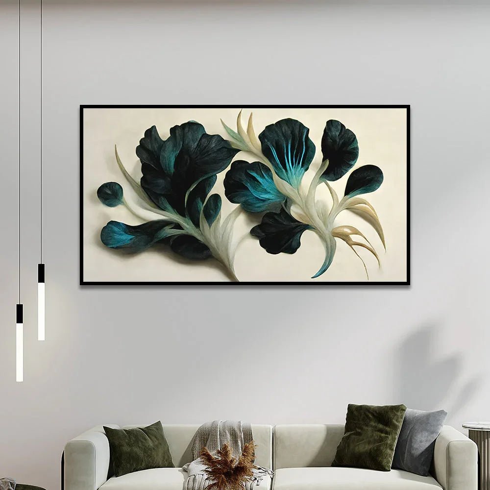 Abstract Elegant Floral Canvas Wall Painting - All India Decor