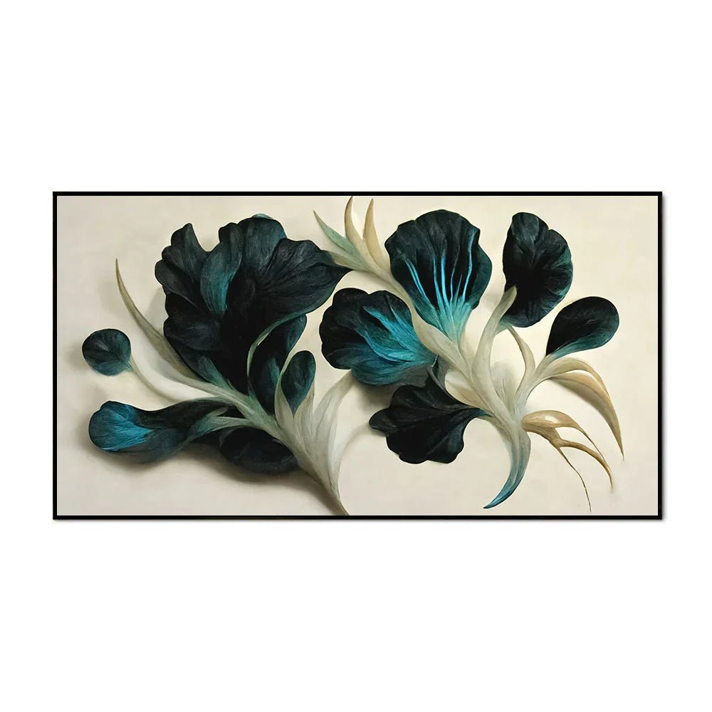 Abstract Elegant Floral Canvas Wall Painting - All India Decor