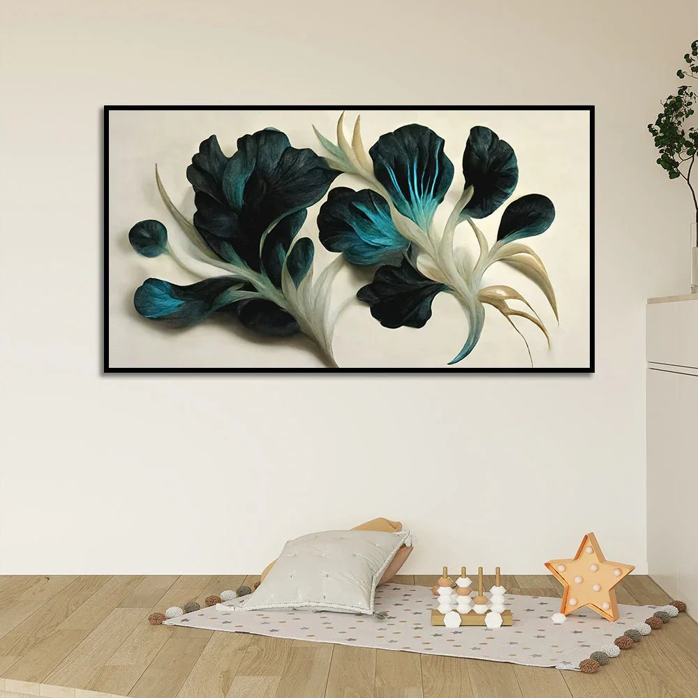 Abstract Elegant Floral Canvas Wall Painting - All India Decor