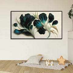Abstract Elegant Floral Canvas Wall Painting - All India Decor