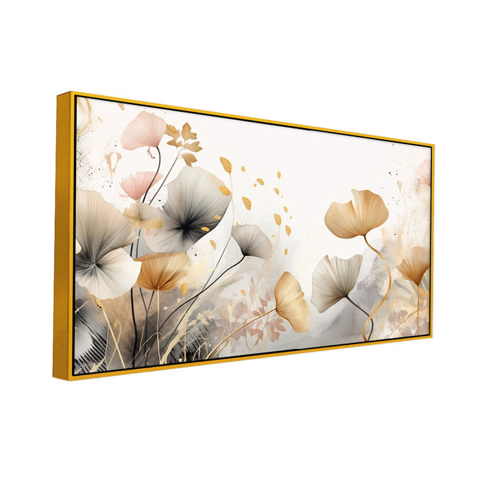 Blossom Serenity Elegance Canvas Wall Painting with Frame