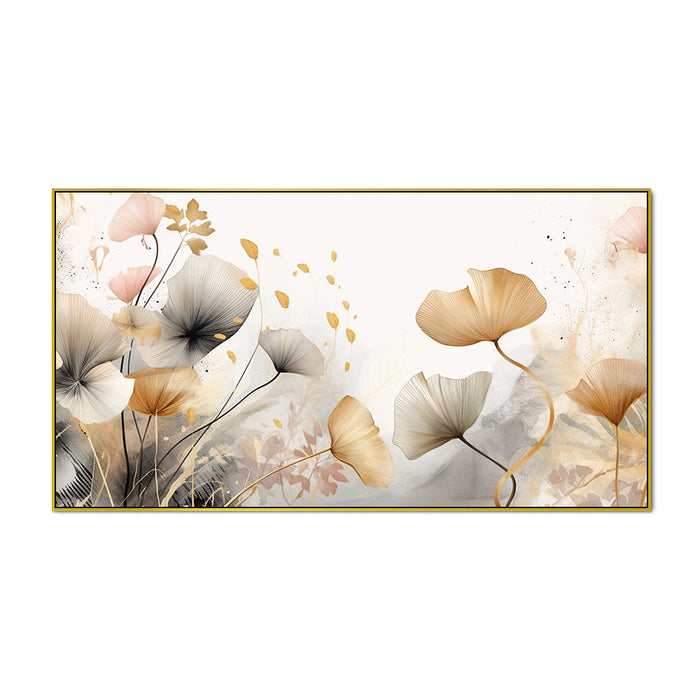 Blossom Serenity Elegance Canvas Wall Painting with Frame