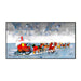 Festive Floral Sleigh Adventure Canvas Wall Painting - All India Decor