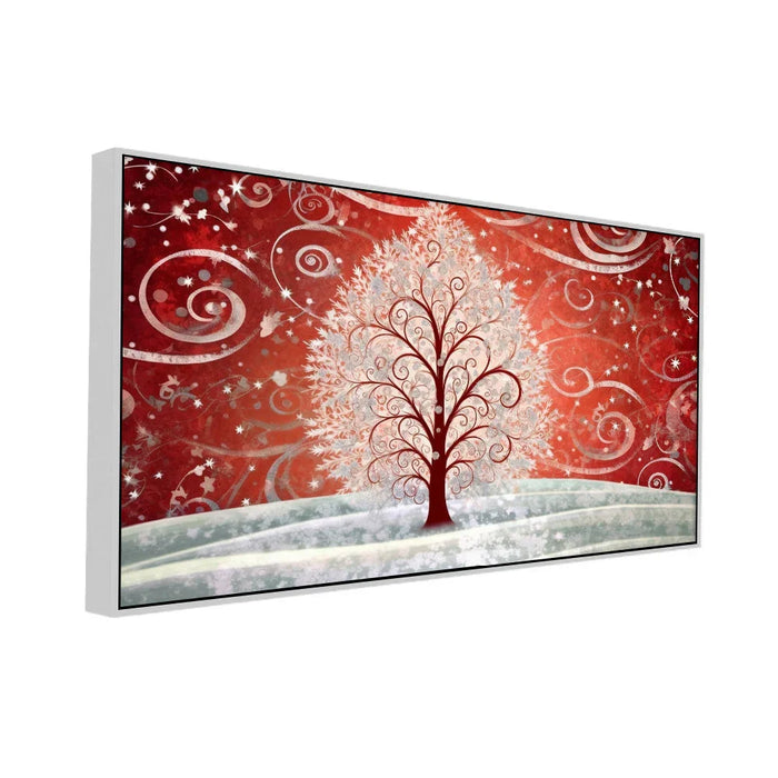Festive Snowflake Elegance Christmas Decoration Canvas Wall Painting - All India Decor
