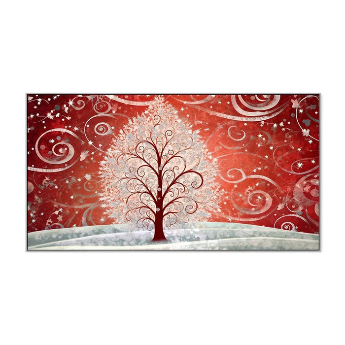 Festive Snowflake Elegance Christmas Decoration Canvas Wall Painting - All India Decor