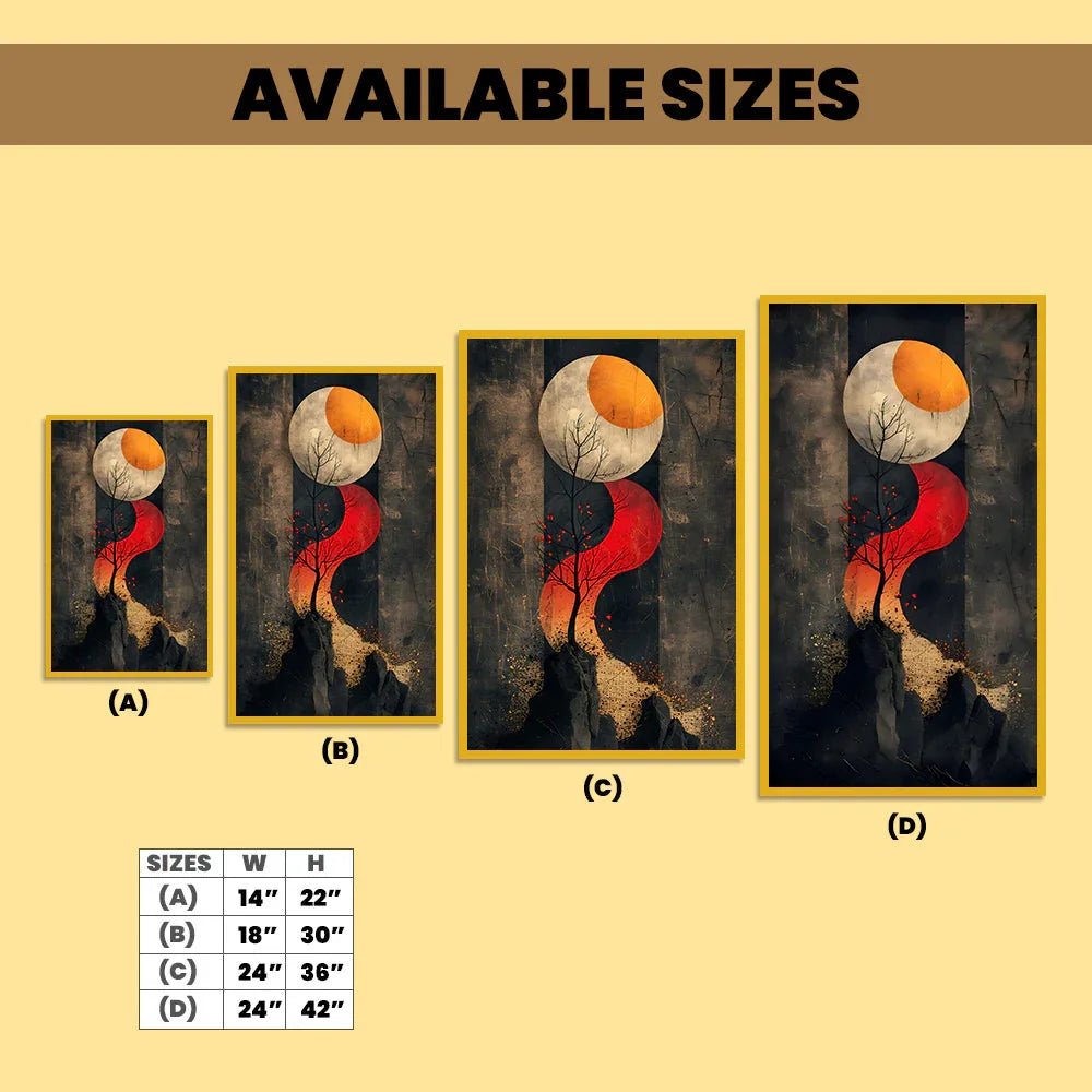 Golden Horizon Abstract Canvas Wall Painting for Home Décor - All India Decor