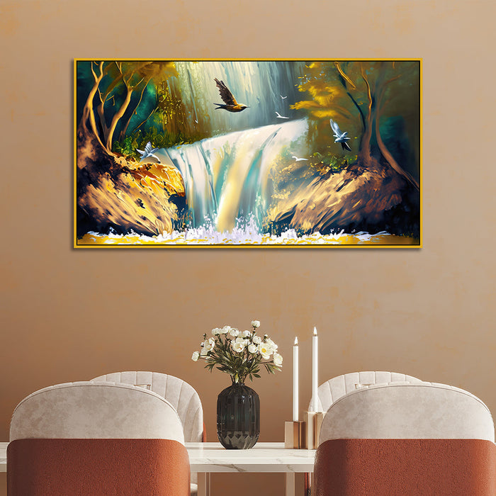 Waterfall Nature Digital Printed Home Decorative Canvas Wall Painting