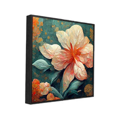Contemporary Abstract 3d Flower Canvas Painting - All India Decor