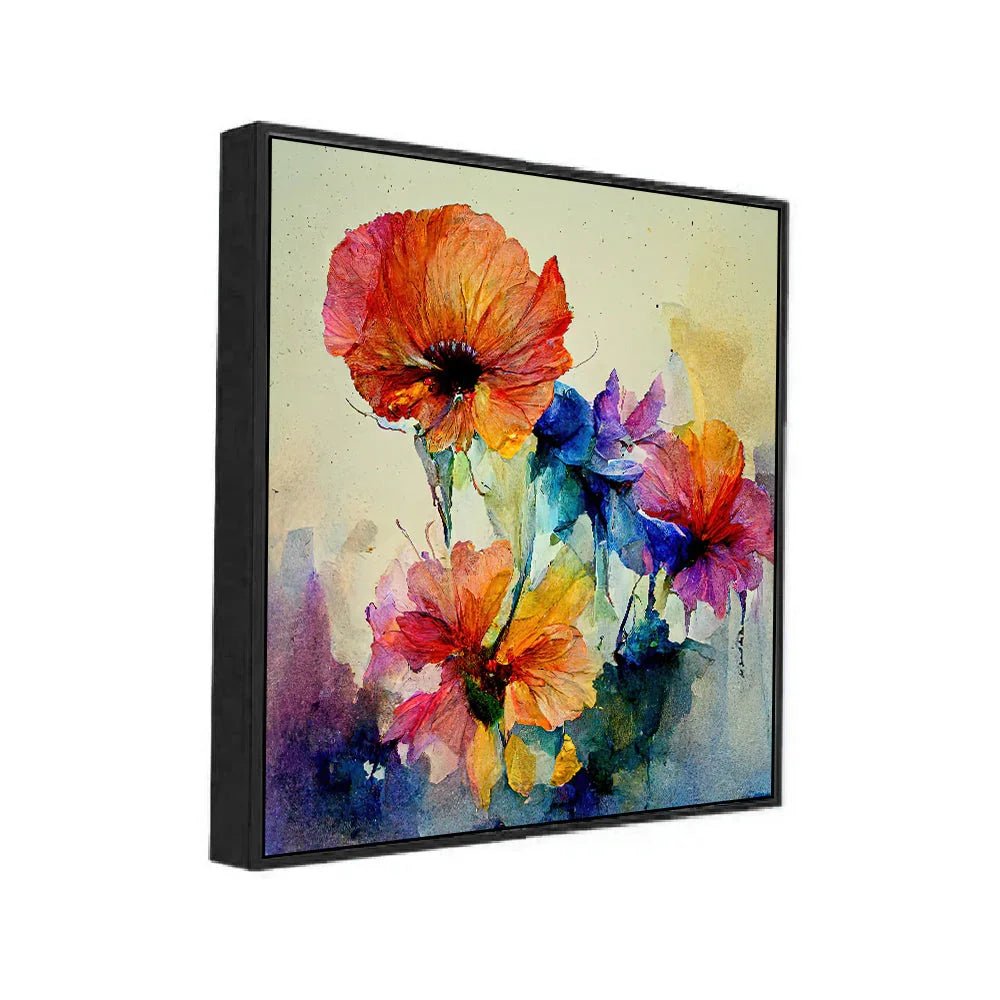 Modern and Elegant Abstract Flower Canvas Wall Painting - All India Decor