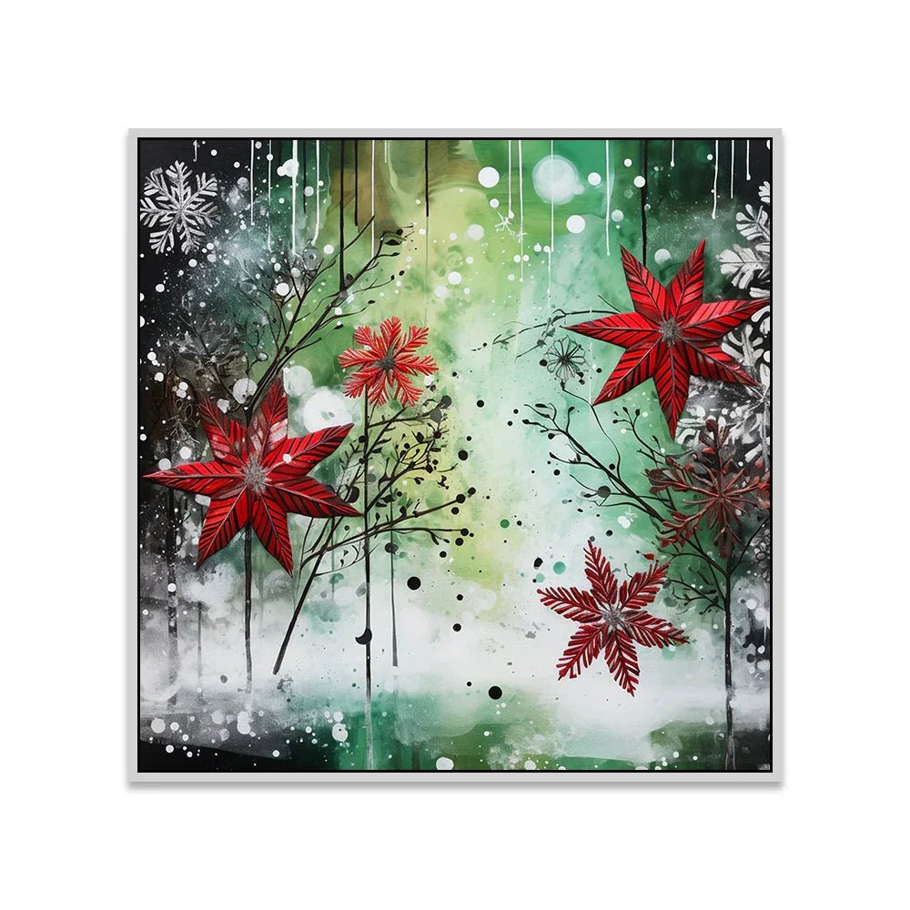 Winter Wonderland Mural Christmas Canvas Wall Painting - All India Decor