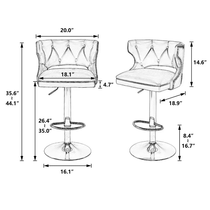 Cream Verona Bar Stool - All India Decor