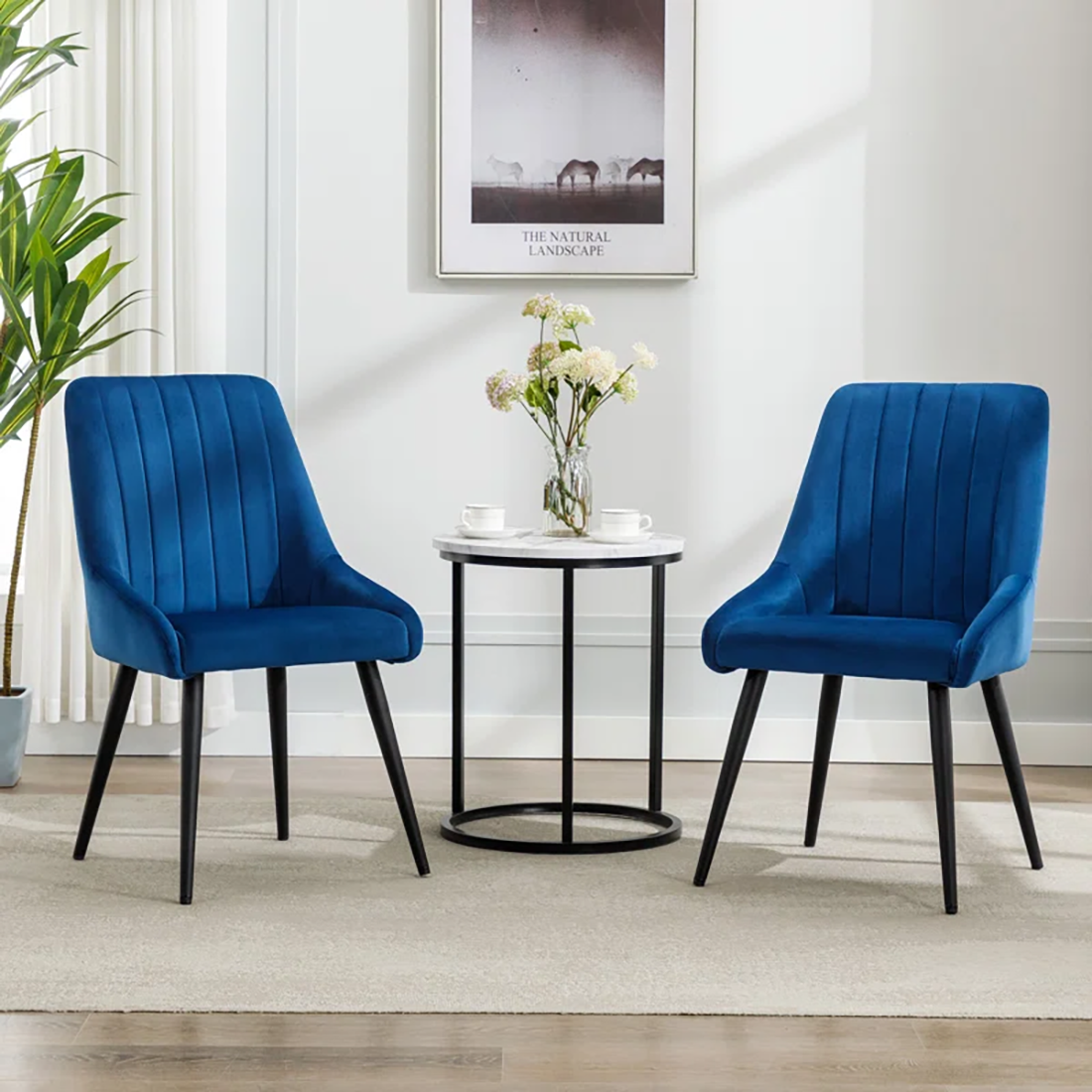 Blue Nico Side Chair