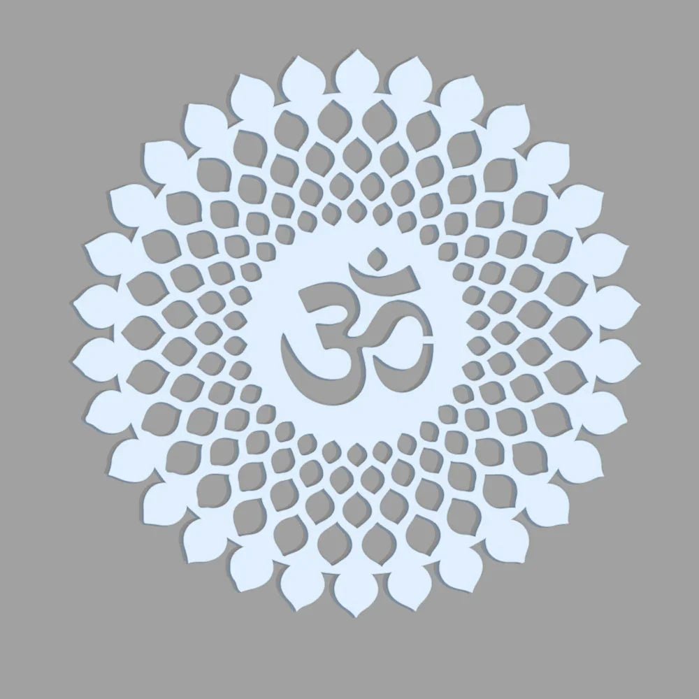 Beautiful OM Mandala Backlit with LED Wooden Wall Hanging - All India Decor