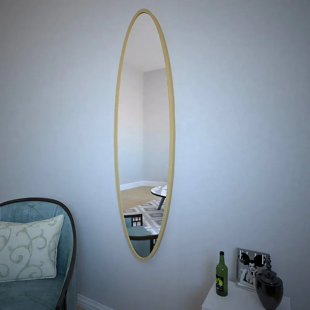 long oval wall mirror