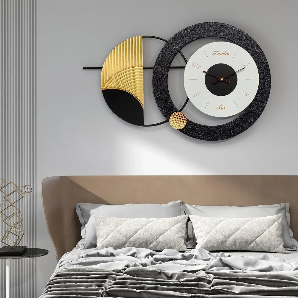 Geometric Textured Wall Clock - All India Decor