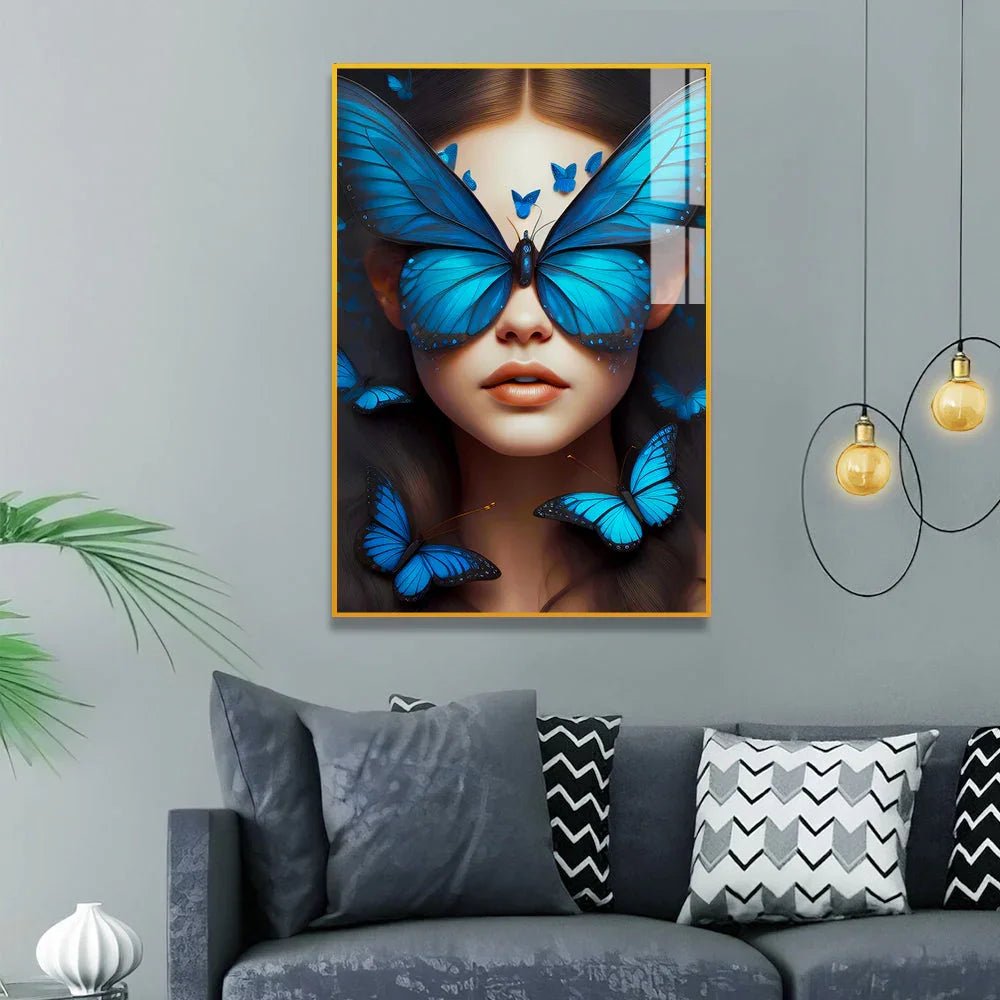 Contemporary Butterfly on Chic: Modern Acrylic Wall Paintings for Today's Homes - All India Decor