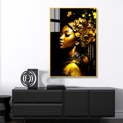 Golden Women Modern Acrylic Wall Paintings & Arts