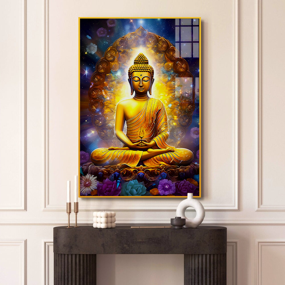 Devine Gautam Buddha Acrylic Wall Paintings & Arts