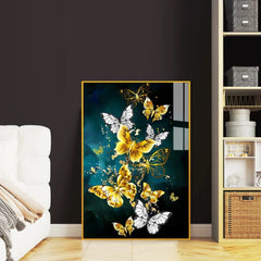 Beautiful Butterfly Fying Acrylic Wall Paintings & Arts - All India Decor