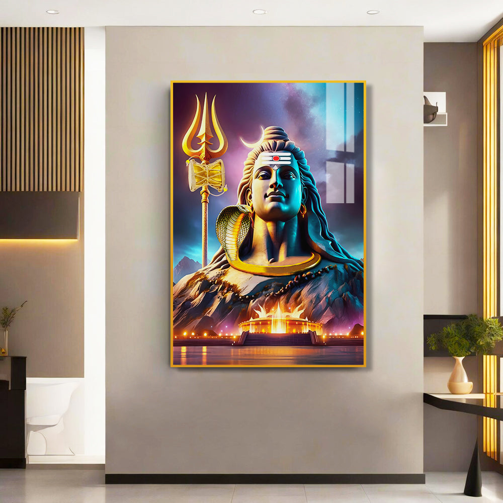 Devine Lord Shiva Acrylic Wall Paintings & Arts