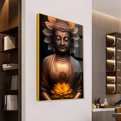 Beautiful Modern Design Gautam Buddha Acrylic Wall Paintings & Arts