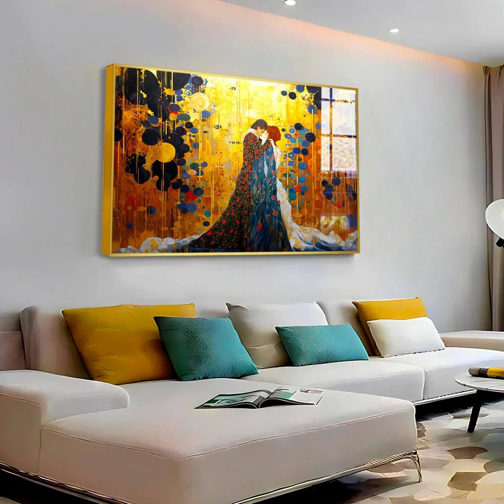 Beautiful Couple Loving Acrylic Wall Paintings & Arts - All India Decor