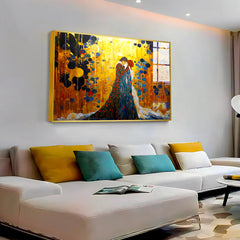 Beautiful Couple Loving Acrylic Wall Paintings & Arts