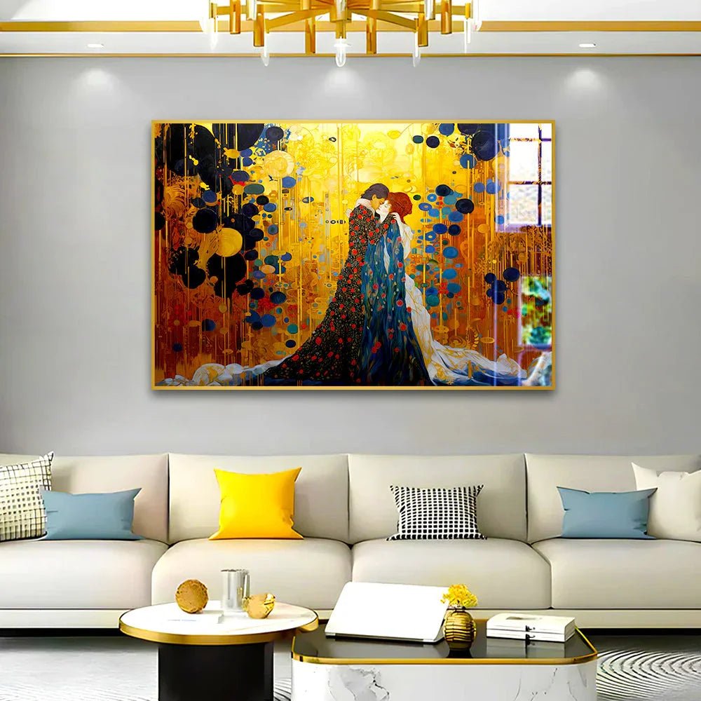 Beautiful Couple Loving Acrylic Wall Paintings & Arts - All India Decor